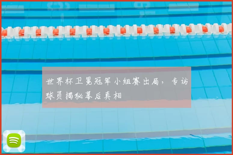 世界杯卫冕冠军小组赛出局，专访球员揭秘幕后真相