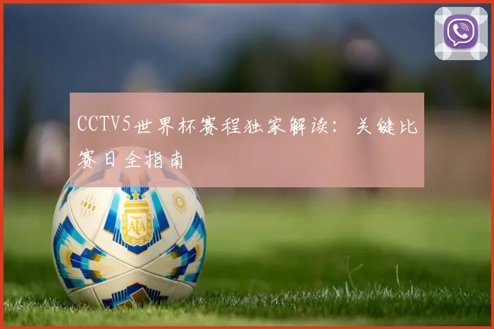 CCTV5世界杯赛程独家解读：关键比赛日全指南