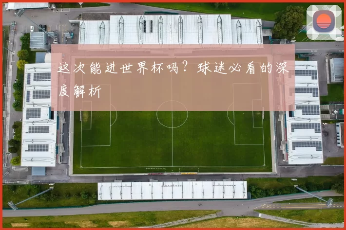 这次能进世界杯吗？球迷必看的深度解析