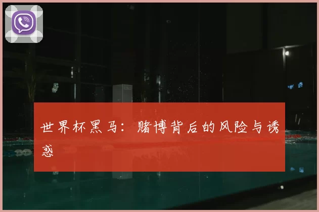 世界杯黑马：赌博背后的风险与诱惑