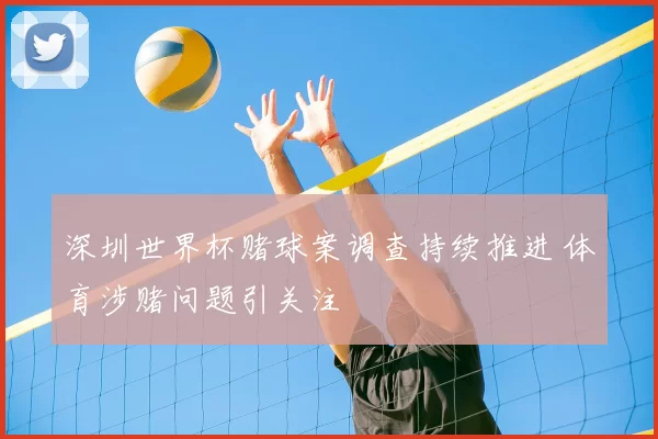 深圳世界杯赌球案调查持续推进 体育涉赌问题引关注